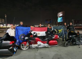انطلاق مسيرة “مصر آمنة” بالدراجات النارية إلى شرم الشيخ ونويبع