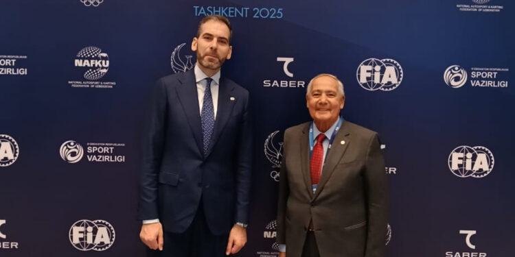 محمد عسكر يمثل نادي السيارات والرحلات المصري في اجتماعات FIA بطشقند